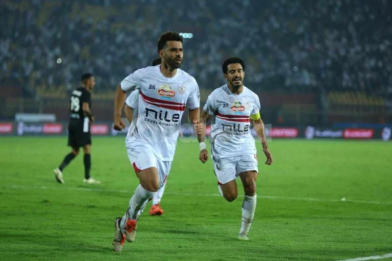احتفال عبد الله السعيد لاعب الزمالك